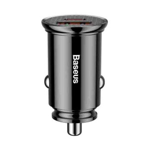 Baseus CCALL-YS01 Circular Plastic A+C 30W PPS автомобильное зарядное устройство цвет черный