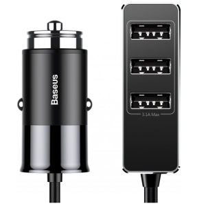 Baseus CCTON-01 автомобильное зарядное устройство 5.5A цвет черный