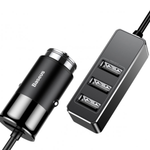 Baseus CCTON-01 автомобильное зарядное устройство 5.5A цвет черный