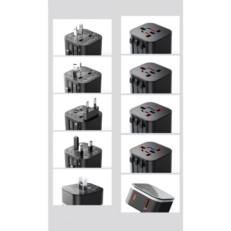 Baseus TZPPS-01 Removable 2in1 универсальное сетевое зарядное устройство