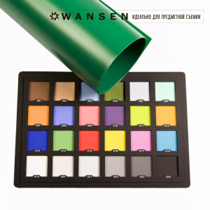Wansen PB-0710-05 Green mat фон пластиковый темно-зеленый матовый 0.7х1 м