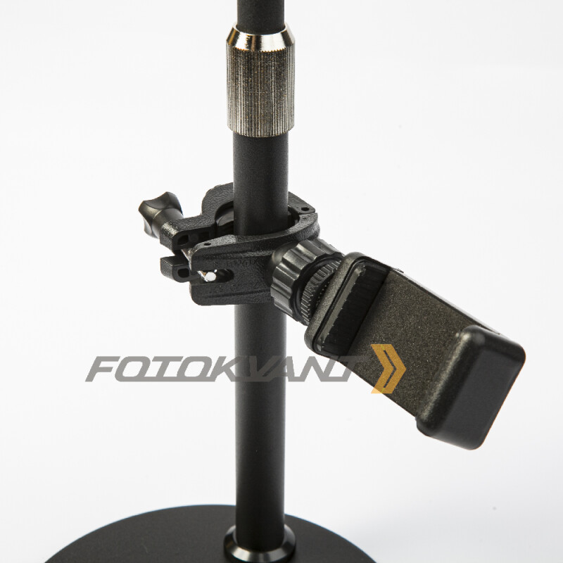 Fotokvant LEDF-537A1 Black KIT кольцевой осветитель USB с подставкой черный