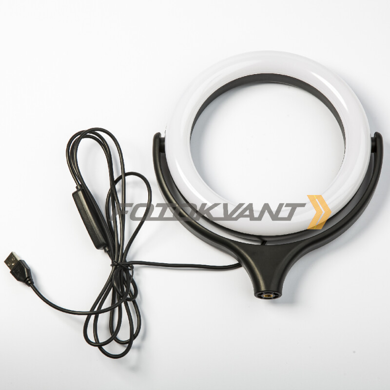 Fotokvant LEDF-537Z Black кольцевой осветитель USB черный