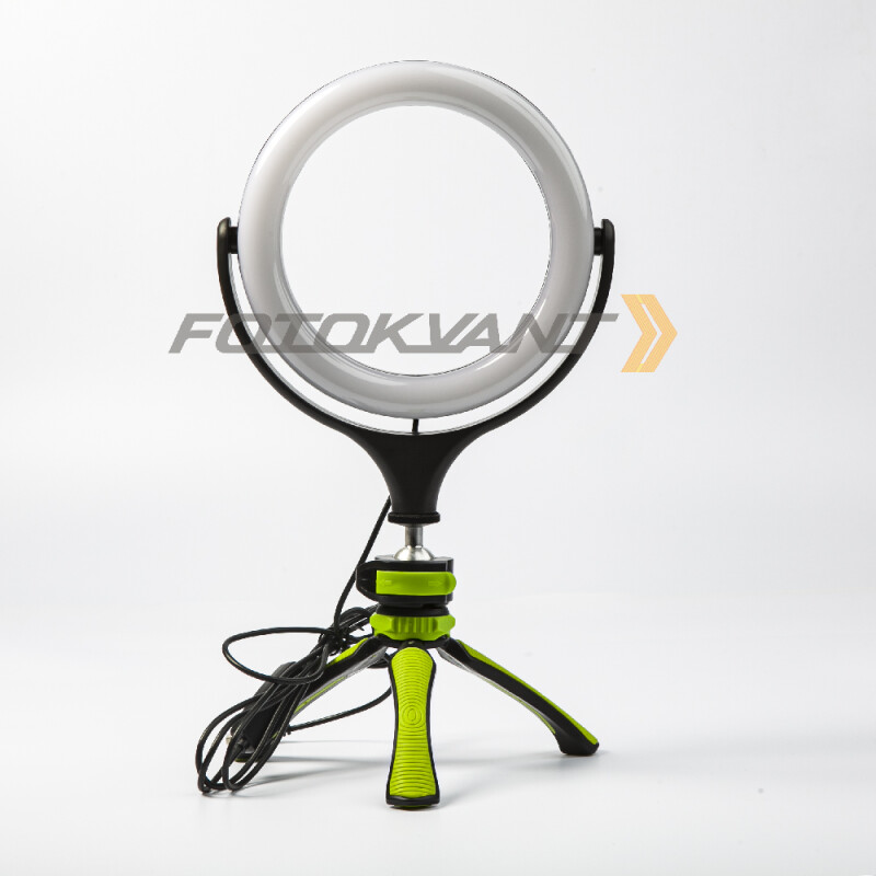 Fotokvant LEDF-537Z Black кольцевой осветитель USB черный
