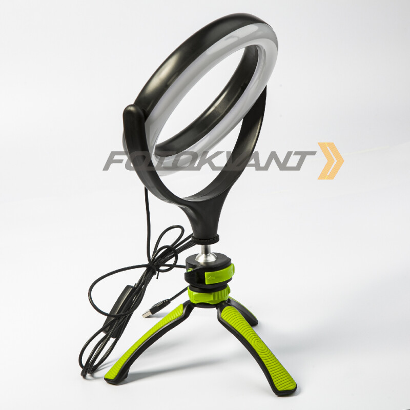 Fotokvant LEDF-537Z Black кольцевой осветитель USB черный