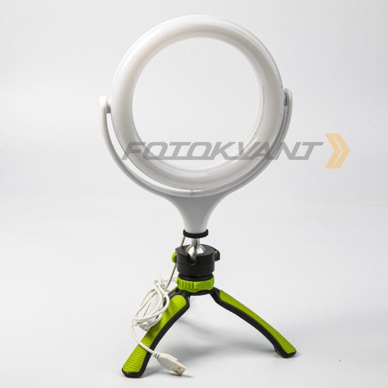 Fotokvant LEDF-537Z White кольцевой осветитель USB белый