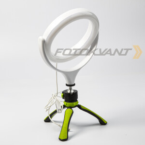 Fotokvant LEDF-537Z White кольцевой осветитель USB белый