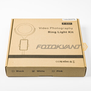 Fotokvant LEDF-537Z White кольцевой осветитель USB белый