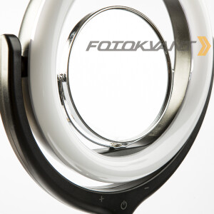 Fotokvant LEDF-539AJ Black KIT кольцевой осветитель настольный с подставкой черный