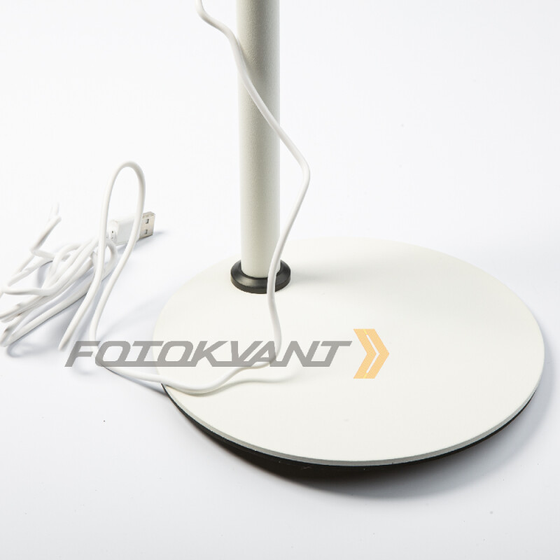 Fotokvant LEDF-539AJ White KIT кольцевой осветитель настольный с подставкой белый