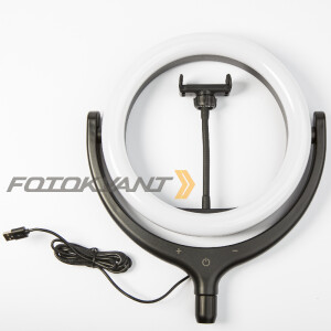 Fotokvant LEDF-539Z Black кольцевой осветитель USB черный 10 Вт
