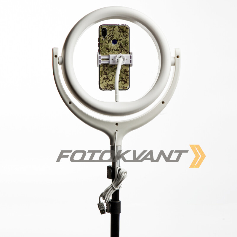 Fotokvant LEDF-539Z White кольцевой осветитель USB белый