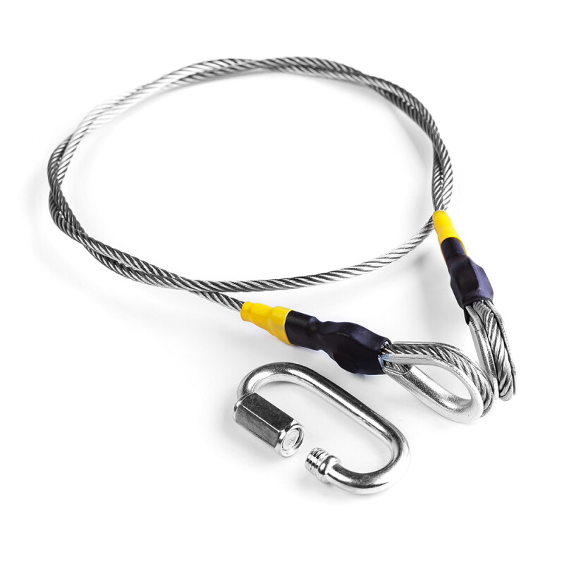 Fotokvant TRT-853 трос страховочный 850 мм сеч 3 мм нержавеющая сталь с карабином до 50 кг