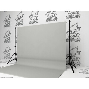 Grifon B-113 фон тканевый 3х7 м серый