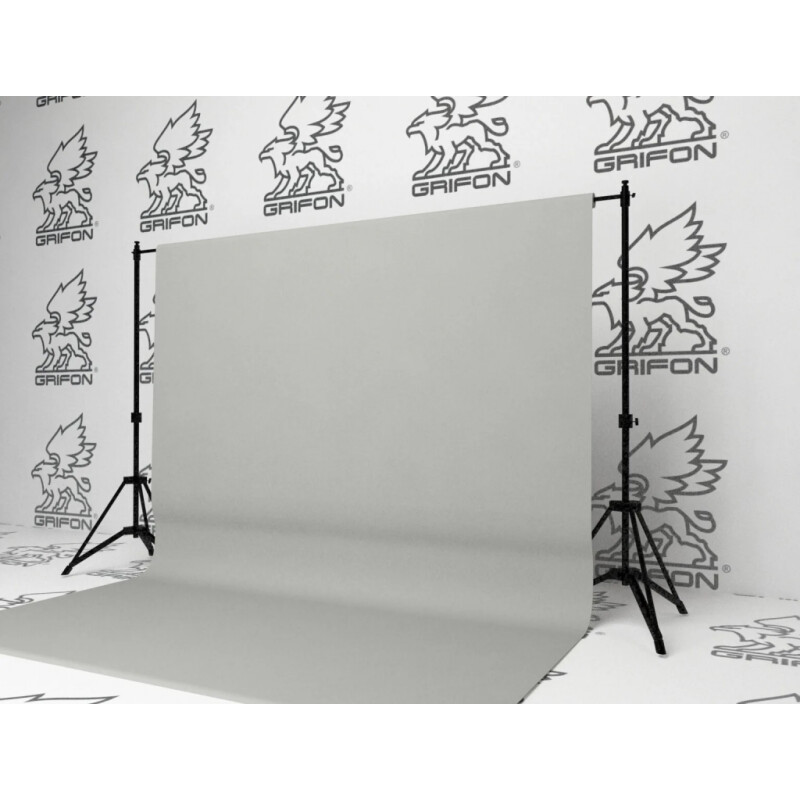 Grifon B-113 фон тканевый 3х7 м серый