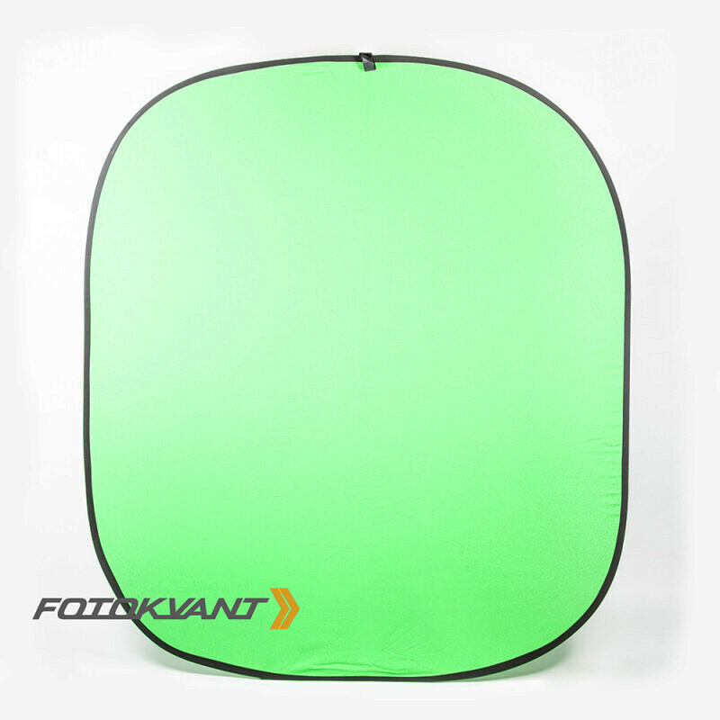 Fotokvant BG-1821 Green фон тканевый складной зеленый хромакей 1,8х2,1 м