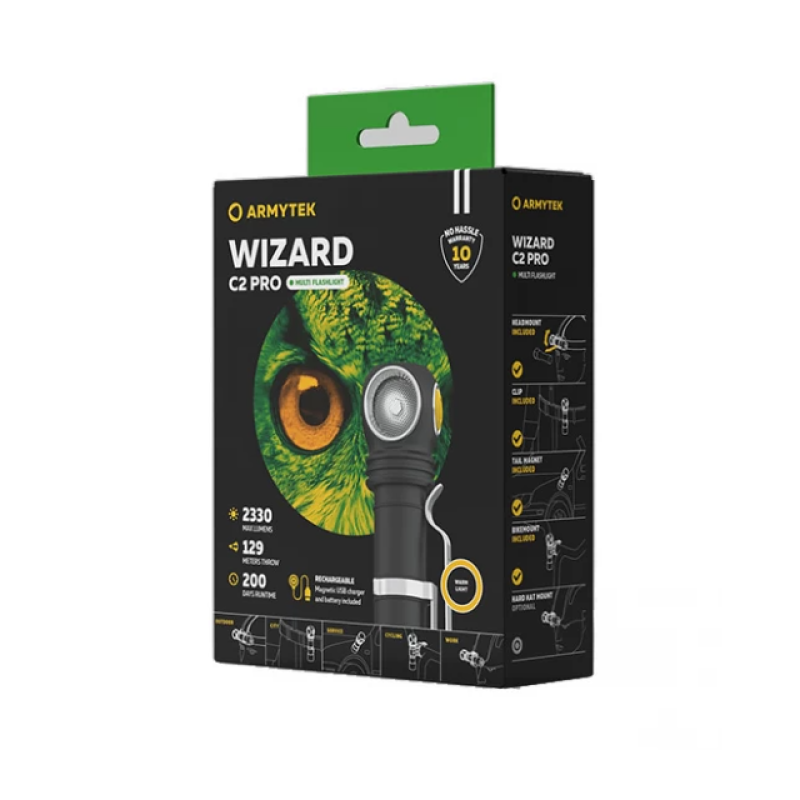 Armytek Wizard C2 Pro Magnet USB фонарь с теплым светом