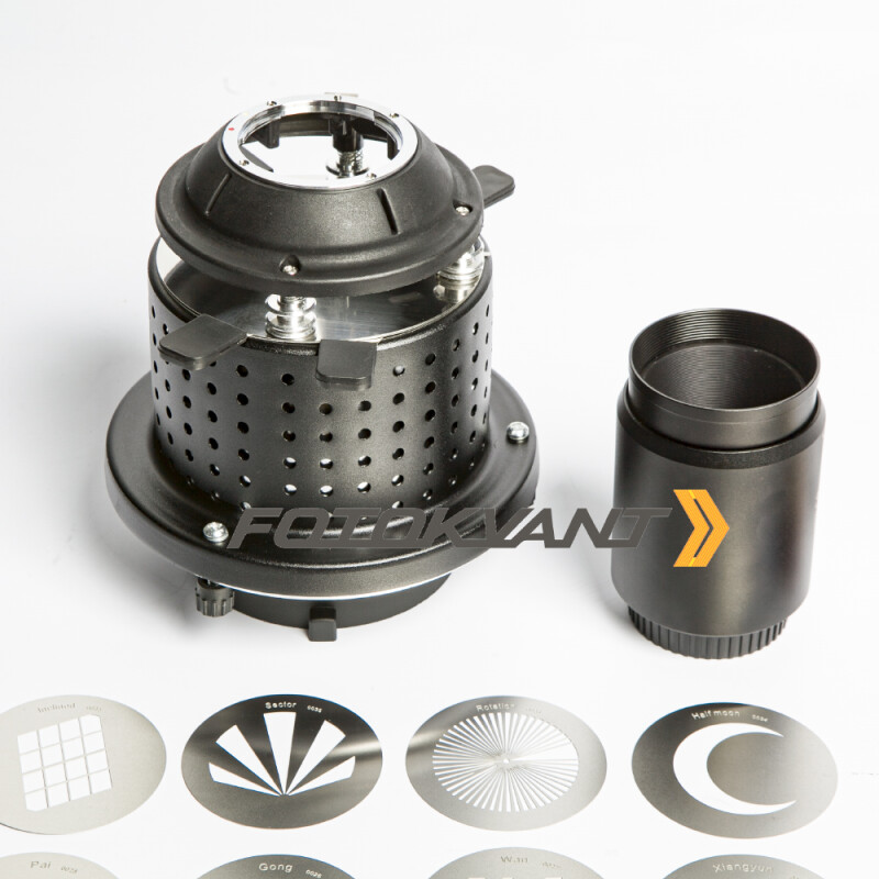 Fotokvant RO-03-85 оптический рефлектор с байонетом Bowens с объективом 85 мм