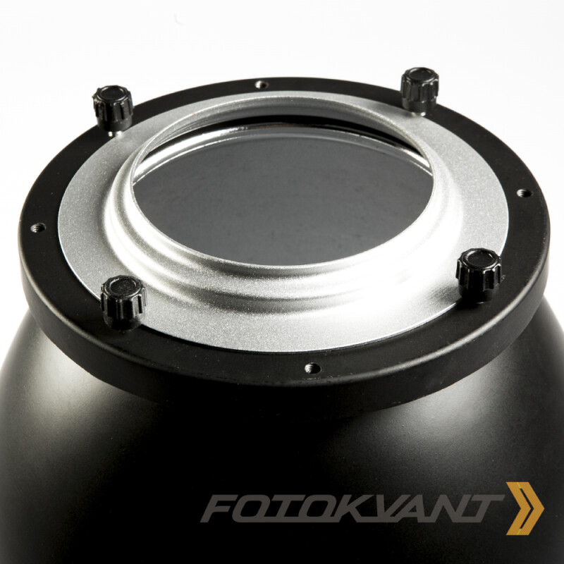 Fotokvant RF-28HE телерефлектор 45 градусов с байонетом Hensel 28 см или 11 дюймов