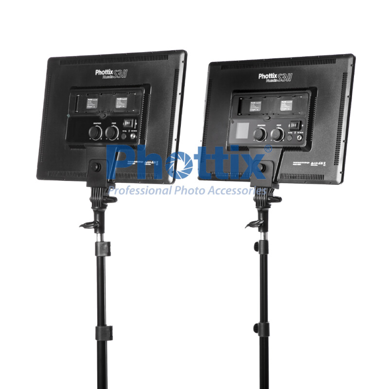 Phottix 81423 Nuada S3 II LED Light Twin Kit Set комплект светодиодных осветителей