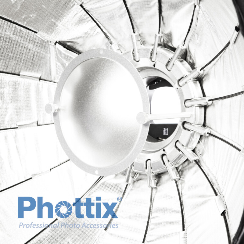 Phottix (82765) Rani II 60 Folding Beauty Dish софтрефлектор серебряный 60 см