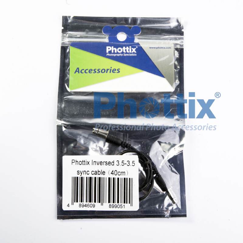 Phottix 89905 Inversed 3.5-3.5 sync cable синхрокабель 40 см