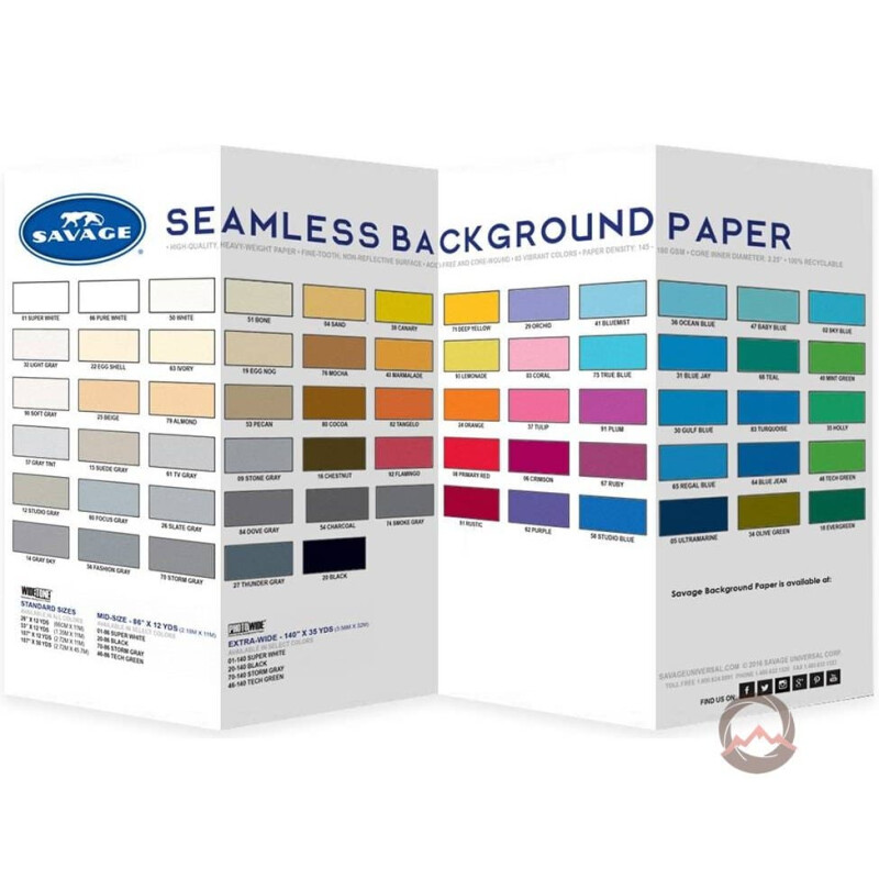 Savage цветовая палитра бумажных фонов