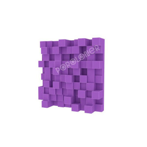 Poroloner Pixel Purple поролоновая акустическая панель 50х50 см фиолетового цвета
