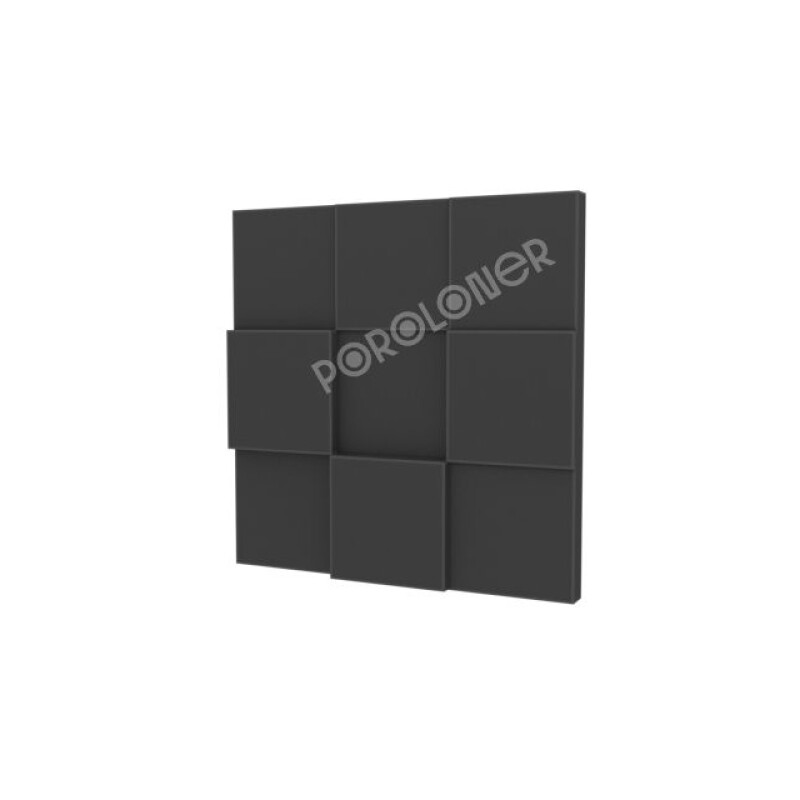 Poroloner Puzzle Black поролоновая акустическая панель 50х50 см черного цвета