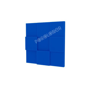 Poroloner Puzzle Blue поролоновая акустическая панель 50х50 см синего цвета
