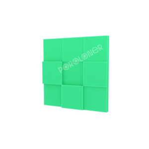 Poroloner Puzzle Green поролоновая акустическая панель 50х50 см зеленого цвета