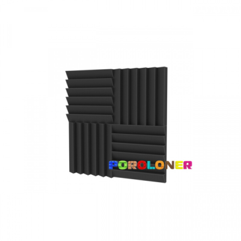 Poroloner Blade Black поролоновая акустическая панель 1х1 м черного цвета