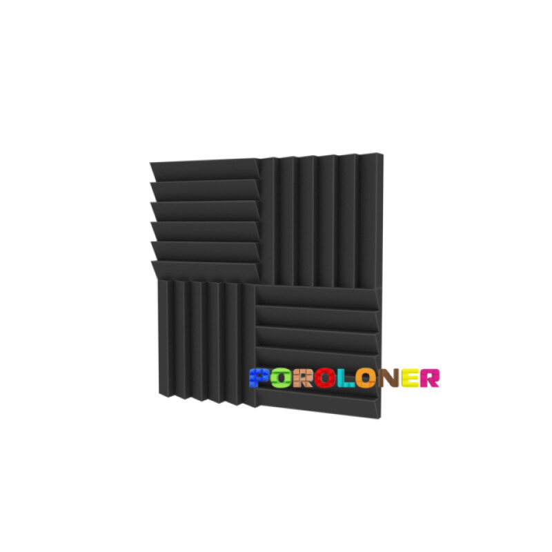 Poroloner Blade Black поролоновая акустическая панель 50х50 см черного цвета