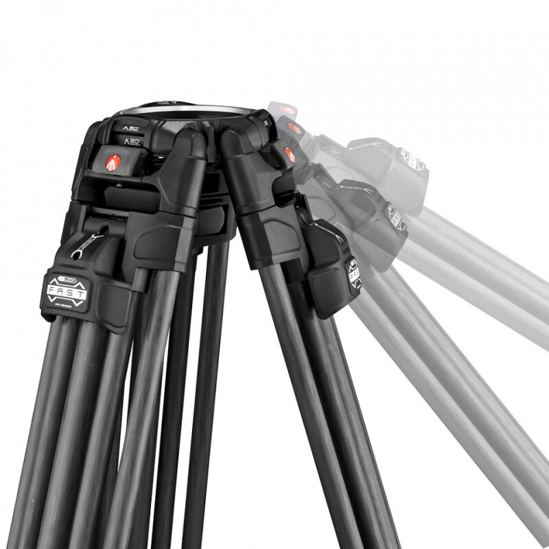 Manfrotto MVK608TWINFC видеоштатив c двойными ногами  MVTTWINFC чашей 100/75 и с головой Nitro 608