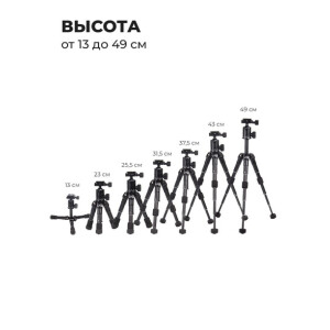RayLab MT-Pro 49 штатив компактный алюминиевый с головой