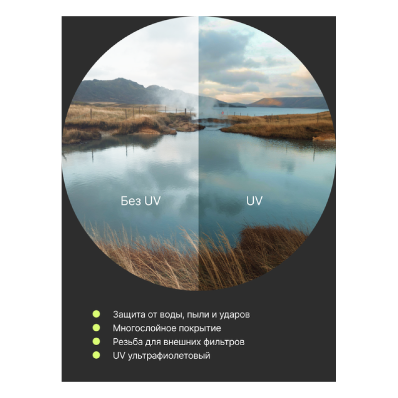 RayLab UV Slim фильтр защитный ультрафиолетовый 82 мм
