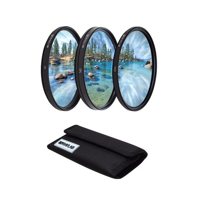 RayLab набор из 3 фильтров RayLab UV,CPL,ND8 46 мм RayLab набор из 3 фильтров RayLab UV,CPL,ND8 46 мм