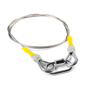 Fotokvant TRT-1002AIS трос страховочный 1000 мм сеч 2 мм нержавеющая сталь 2 мм с карабином до 25 кг