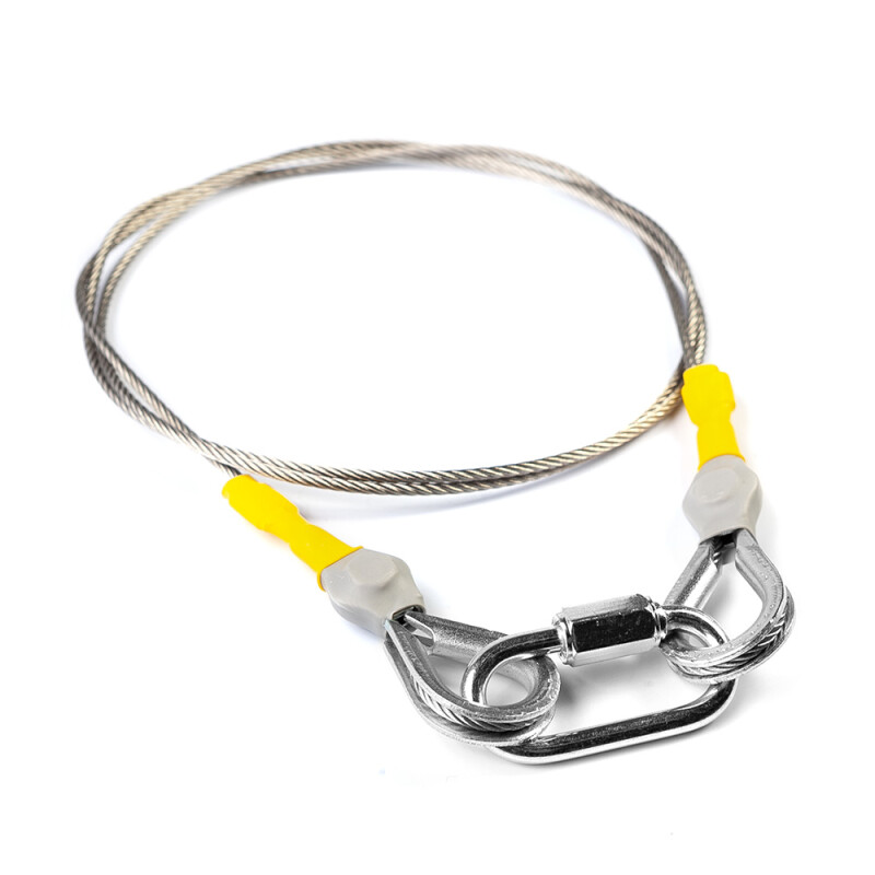 Fotokvant TRT-1002AIS трос страховочный 1000 мм сеч 2 мм нержавеющая сталь 2 мм с карабином до 25 кг