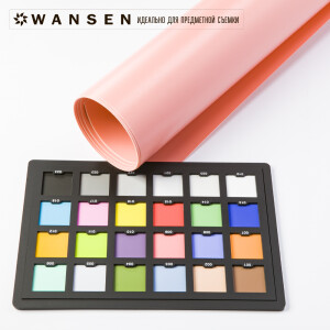 Wansen PB-1020 фон пластиковый розовый 1х2 м