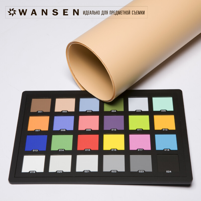 Wansen PB-1220 фон пластиковый светлая охра 1,2х2 м