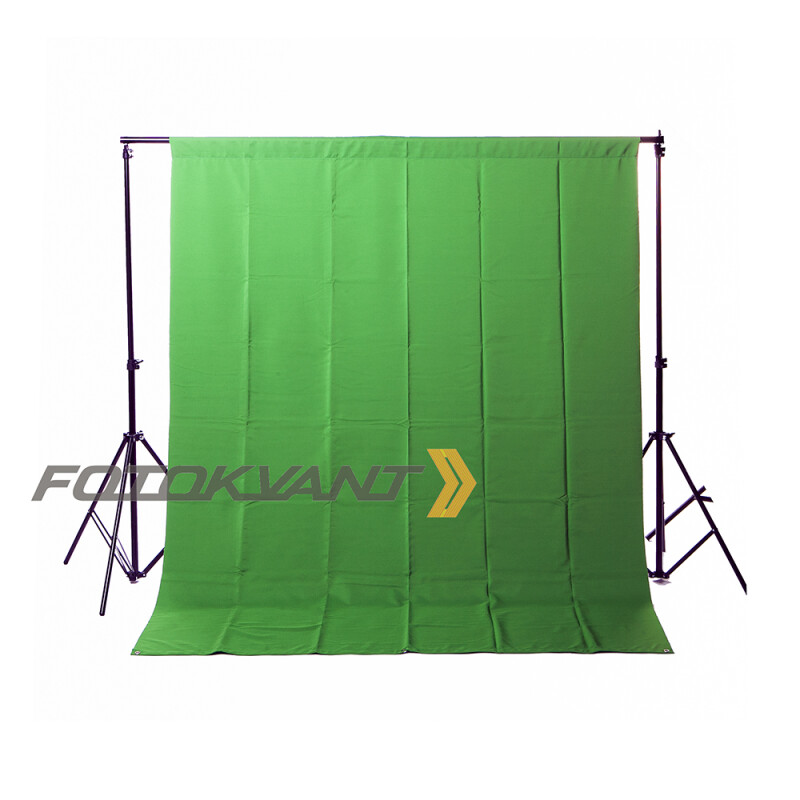 Fotokvant BGF-1520 Grey/Green фон тканевый двусторонний 150х200 см серый/зеленый