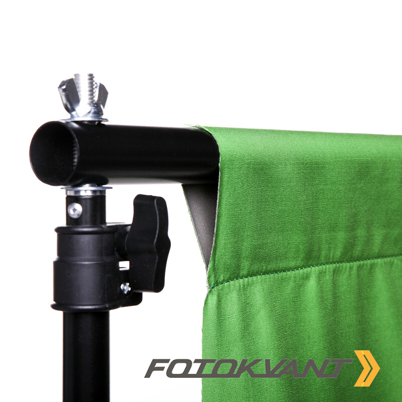 Fotokvant BGF-1520 Grey/Green фон тканевый двусторонний 150х200 см серый/зеленый