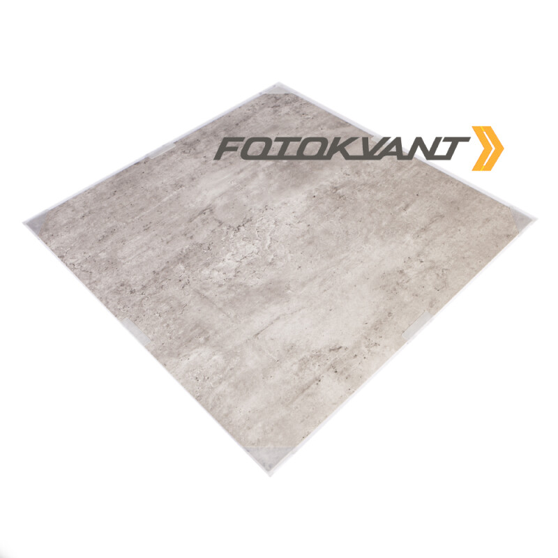 Fotokvant (840181) PBT-6060-S пластиковый фон 60х60 см с текстурой камня серый