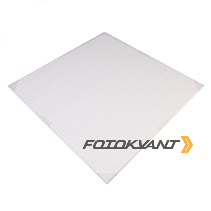 Fotokvant (840184) PBT-6060-W пластиковый фон 60х60 см с текстурой дерева белый