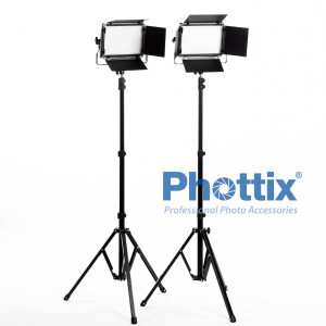 Phottix 81444 Kali50 Studio LED Twin Kit Set комплект светодиодных осветителей