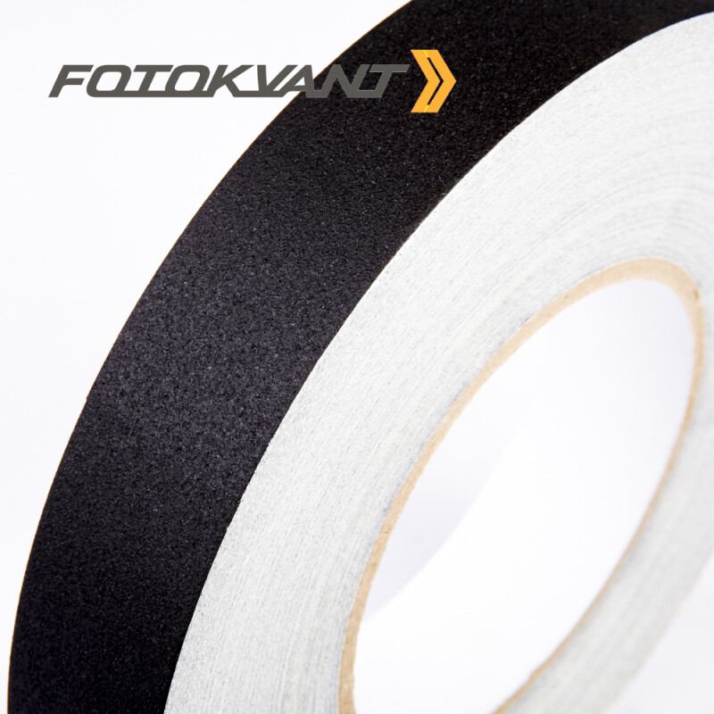Fotokvant GP-2555 Black gaffer tape студийный тейп черный 25 мм х 55 м