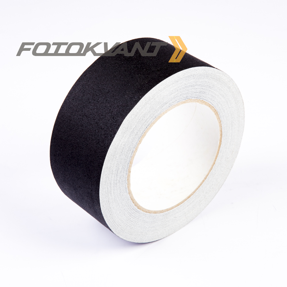 Fotokvant GP-5027 Black gaffer tape студийный тейп черный 50 мм х 27 м
