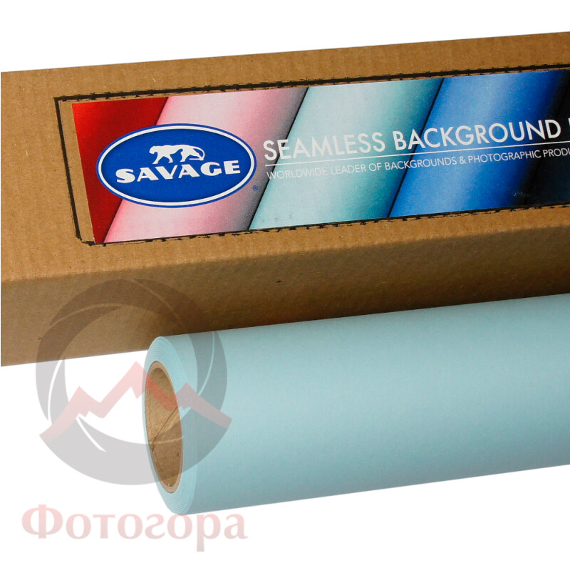 Savage (41-1253) Blue Mist фон бумажный 1.35x11 м голубой туман