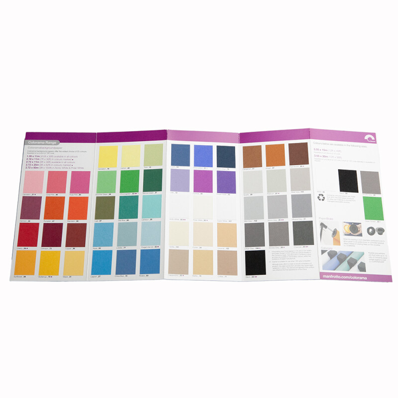 Colorama цветовая палитра бумажных фонов